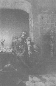 Illustration to Imre Madachs The Tragedy of Man- In Prague Scene 8 1887 by Mihaly von Zichy