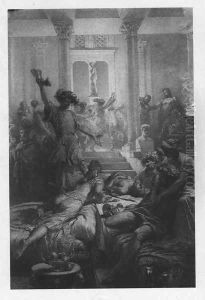 Illustration to Imre Madachs The Tragedy of Man- In Rome Scene 6 1887 by Mihaly von Zichy