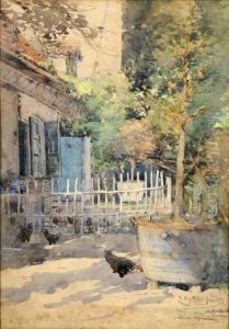 Maison A Berchem by Victor Uytterschaut
