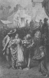 Illustration to Imre Madachs The Tragedy of Man- In London Scene 11 1887 by Mihaly von Zichy