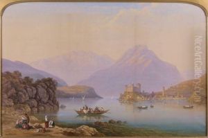 Vue Presumee Du Lac De Lucerne by Charles Vacher