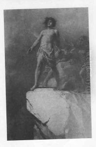 Illustration to Imre Madachs The Tragedy of Man- Outside the Paradise Scene 15 1887 2 by Mihaly von Zichy