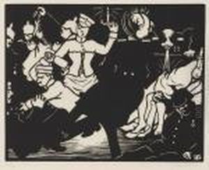C'est La Guerre! by Felix Edouard Vallotton