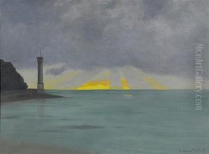 Le Phare, Soir by Felix Edouard Vallotton