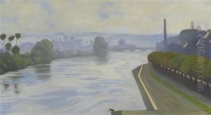 La Seine A Mantes by Felix Edouard Vallotton