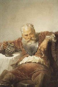 Falstaff with a Tankard of Wine and a Pipe