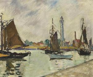 Les Voiliers A Ouistreham by Louis Valtat