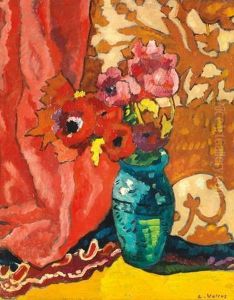 Vase D'anemones Et Tulips by Louis Valtat
