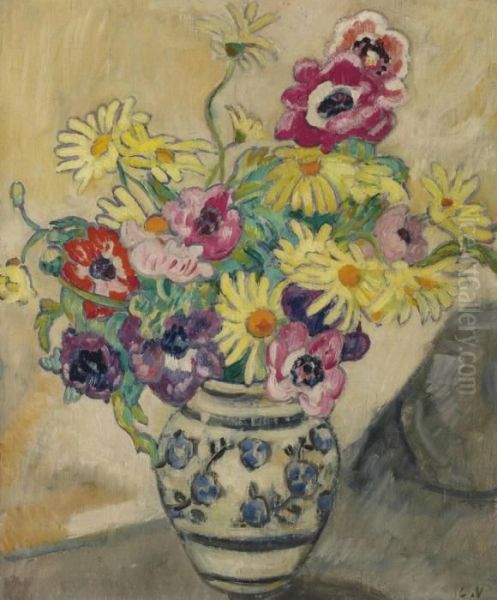 Anemones Et Marguerites Jaunes - view 1