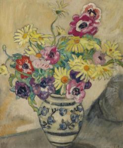 Anemones Et Marguerites Jaunes Anemones Et Marguerites Jaunes