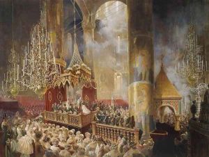 Coronation of Alexander II by Mihaly von Zichy