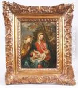 Vierge A L'enfant Avec Sainte Catherine