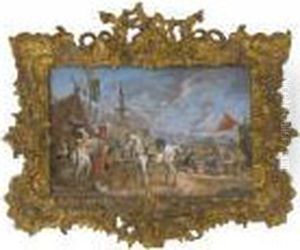 Views Of Military Camps by Louis Nicolael van Blarenberghe