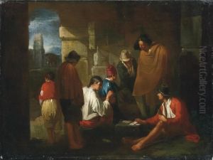 Giocatori Di Carte Tra Le Rovine by Norbert van Bloemen