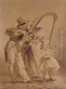 The musician by Mihaly von Zichy