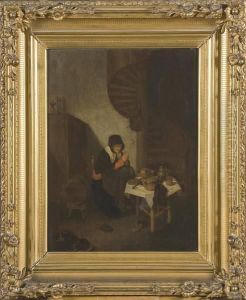 Le Benedicite Avant Le Repas by Quiringh Gerritsz. van Brekelenkam