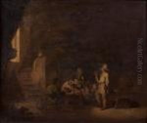 Les Buveurs Dans Une Auberge by Joos van Craesbeeck