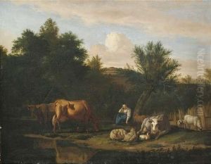 Abendliches Hirtenidyll