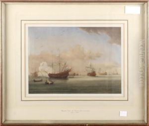 A Naval Engagement by Willem I Van De Velde