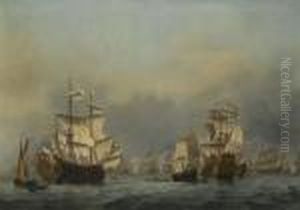 The Surrender Of The Royal Prince During The Four Days' Battle by Willem van de, the Elder Velde
