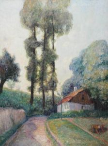 Den Berghe In The Garden by Frits Van Den Berghe