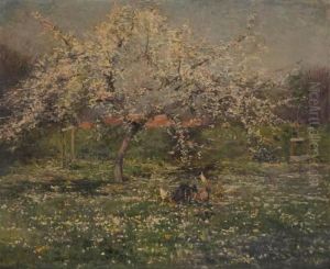 Verger En Fleurs by Jean Van Den Eeckhoudt