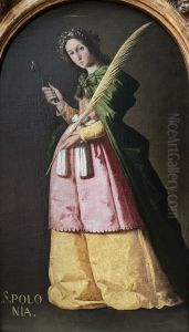 St. Apolonia, Oil on canvas, 113 x 66 cm, Musée du Louvre, Paris