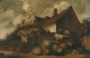 Leaving For The Market by Adriaen Lievensz van der Poel