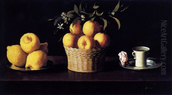 Still-life with Lemons, Oranges and Rose 1633 - view 1
