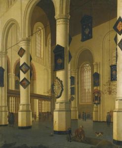 A View Of The Interior Of The Oude Kerk