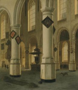 A View Of The Interior Of The Oude Kerk, Delft