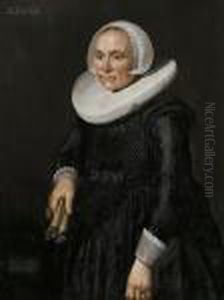Portrait Of A Woman In A White Ruff by Hendrick Van Vliet