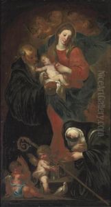 A Vision Of The Virgin And Child
