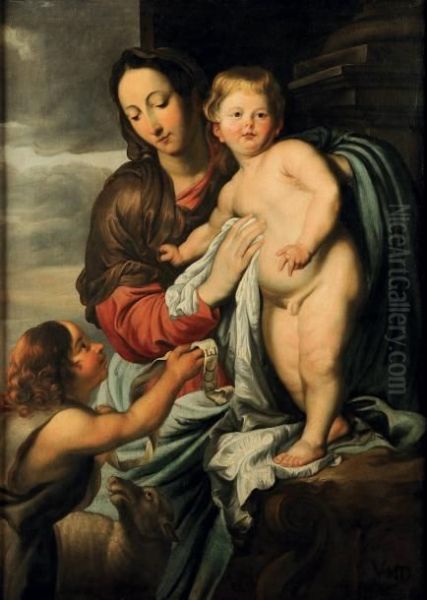 La Vierge A L'enfant Avec Saint Jean-baptiste - view 1