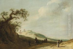 A Landscape With Travellers On A Track A Landscape With Travellers On A Track