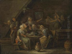 Women In A Tavern by Egbert Jaspersz. van, the Elder Heemskerck