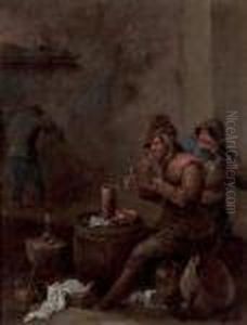 Scene De Tabagie Dans Une Taverne by Egbert Jaspersz. van, the Elder Heemskerck