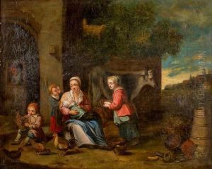 Famille Dans Un Paysage