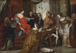 The Judgement Of Solomon by Willem van, the Elder Herp