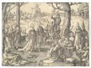 Der Tanz Der Magdalena by Lucas Van Leyden