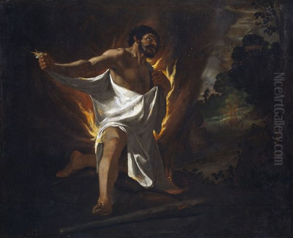 Hercules Tearing the Burning Robe, c.1634 - view 1