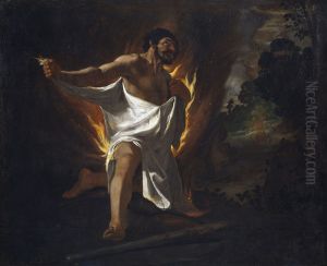 Hercules Tearing the Burning Robe, c.1634