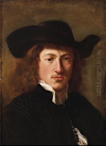 Portrait Of A Young Man In A Hat by Jacob Cornelisz Van Oostsanen