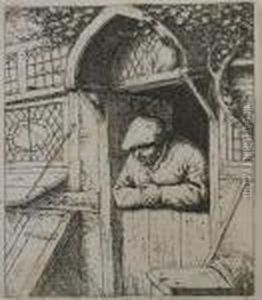 Der Bauer In Der Haust r by Adriaen Jansz. Van Ostade