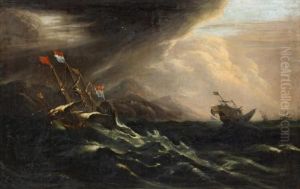 Storm On The Coast by Matthieu Van Plattenberg