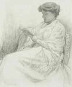 Laure Fle Lisant by Theo van Rysselberghe