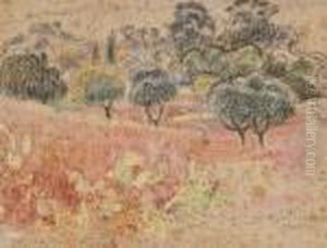 Paysage A Saint-clair by Theo van Rysselberghe