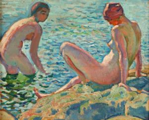 Les Baigneuses by Theo van Rysselberghe