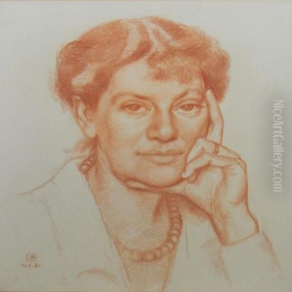Portrait Of Suzanne Weyher Schlumberger - view 1