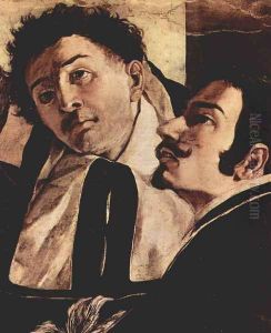 Apotheosis of St. Thomas Aquinas, detail 2 by Francisco De Zurbaran